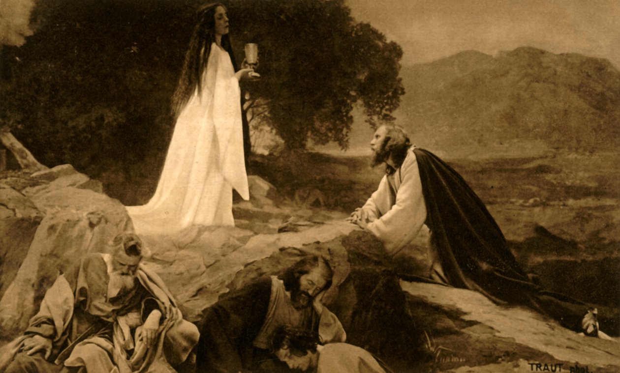 Jesus på Oljeberget, 1922. av Henry Traut