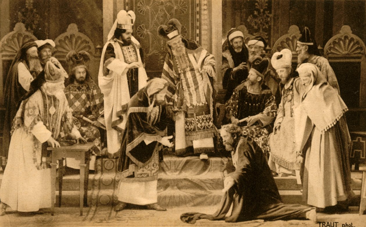 Judas før Sanhedrinet, 1922. av Henry Traut