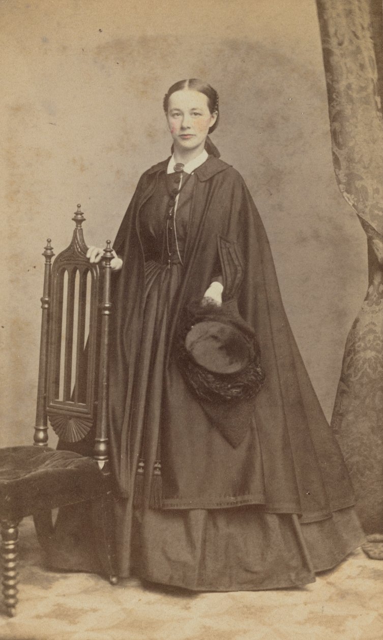 Carte-de-visit-portrett av Carrie N. Lacy, 1865. av Henry Ulke