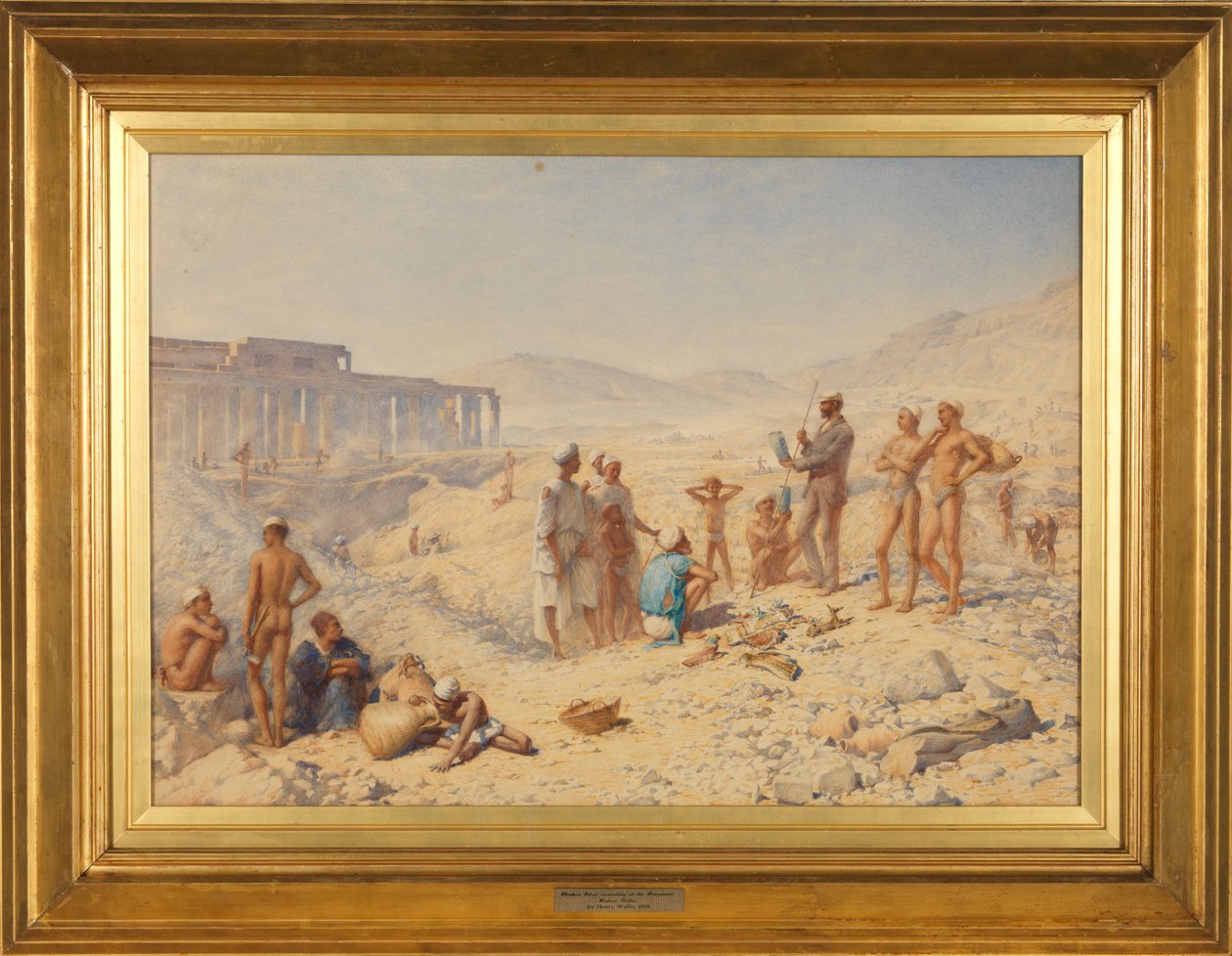 Utgraving i Egypt: Professor Petrie ved Theben av Henry Wallis