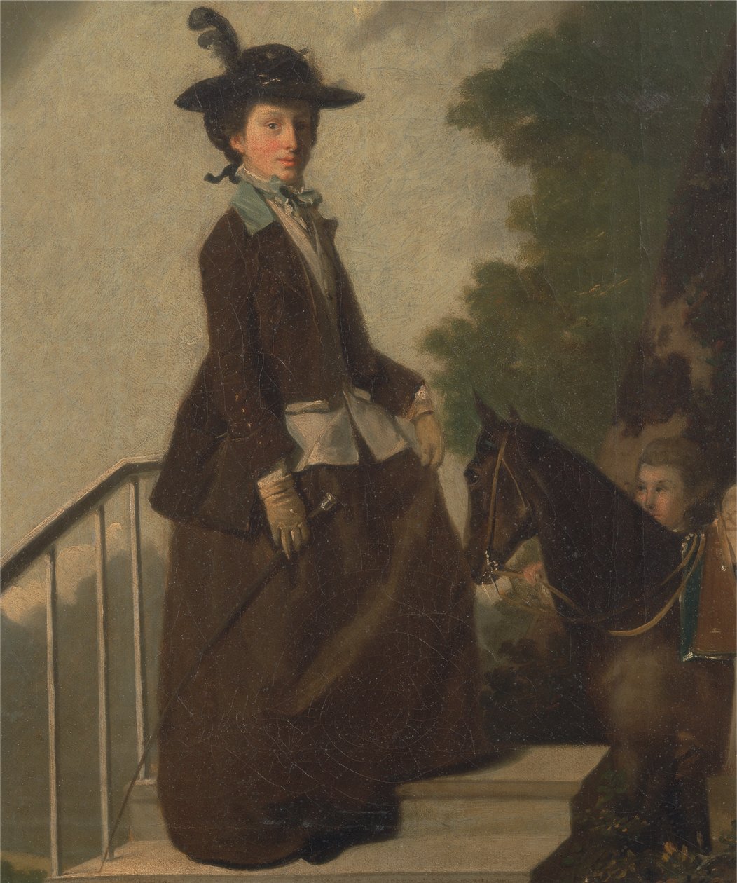 Elizabeth Bridgman, søster til kunstneren av Henry Walton