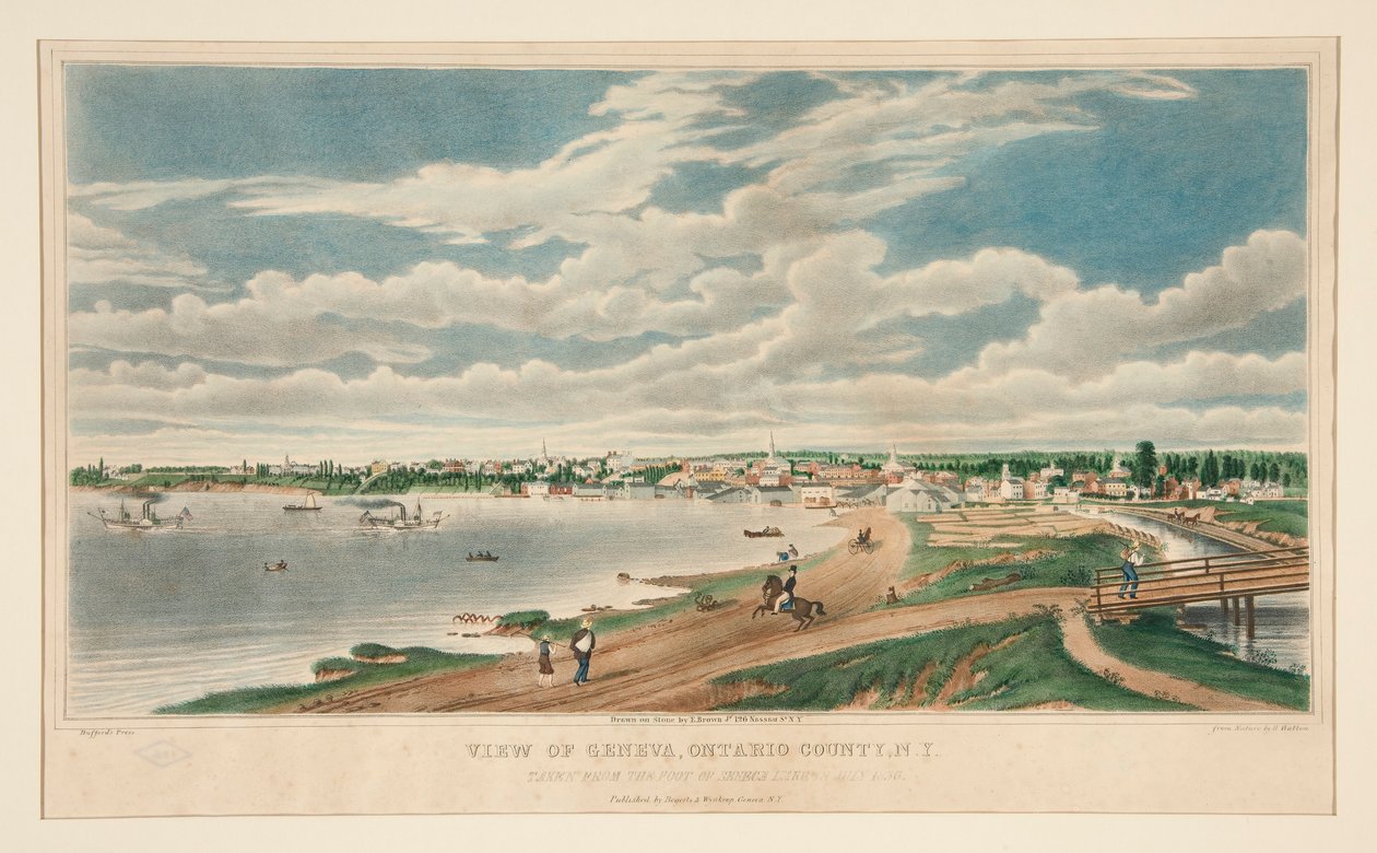 Utsikt over Genève, Ontario County, N.Y. av Henry Walton