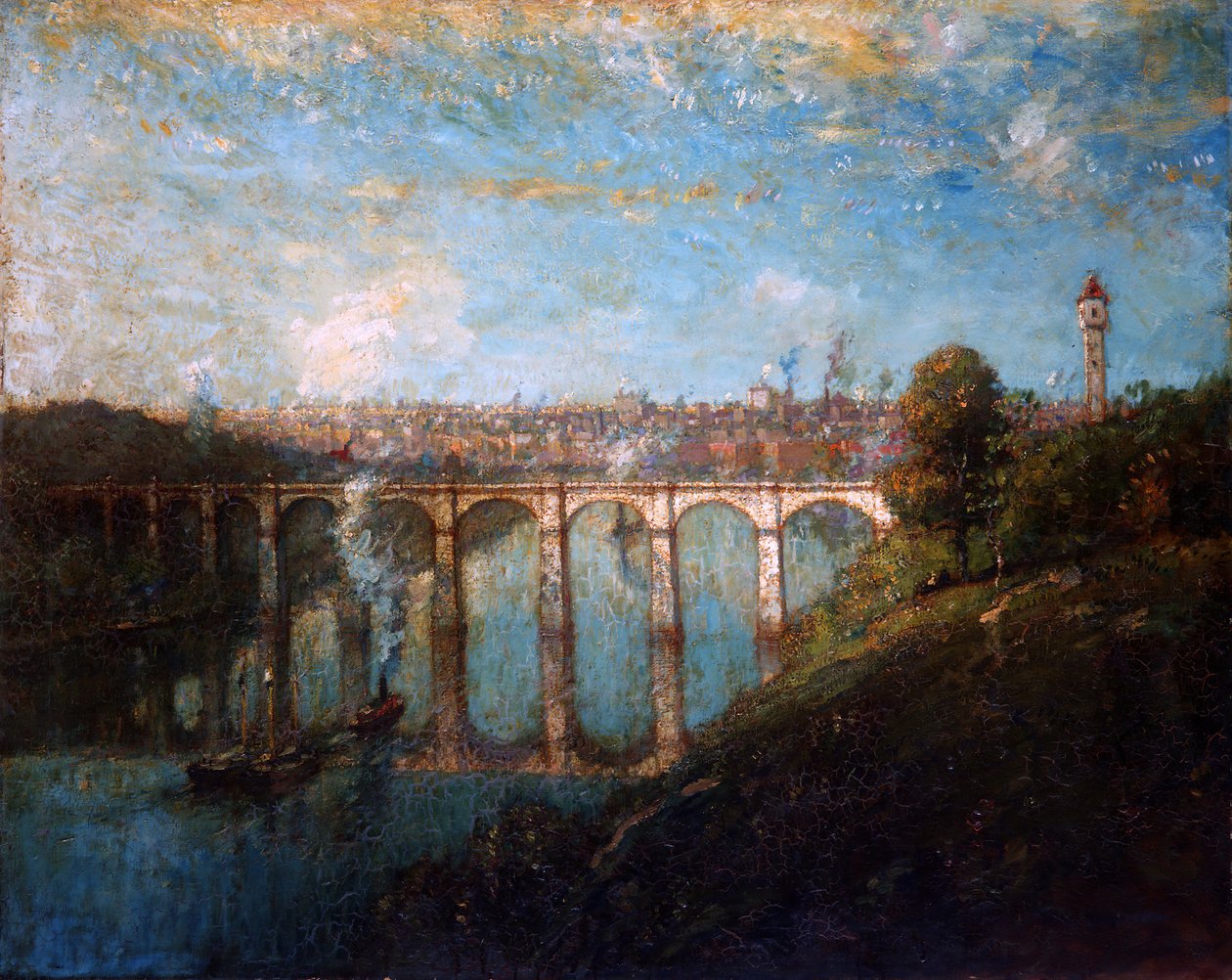 High Bridge, New York, 1905. av Henry Ward Ranger