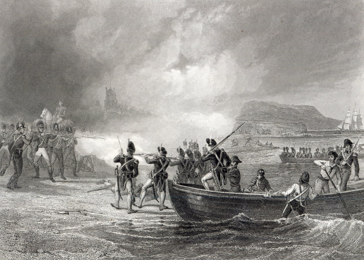 Forsøk fra den franske flåten på å lande i Bantry Bay, Cork i 1796 av Henry Warren