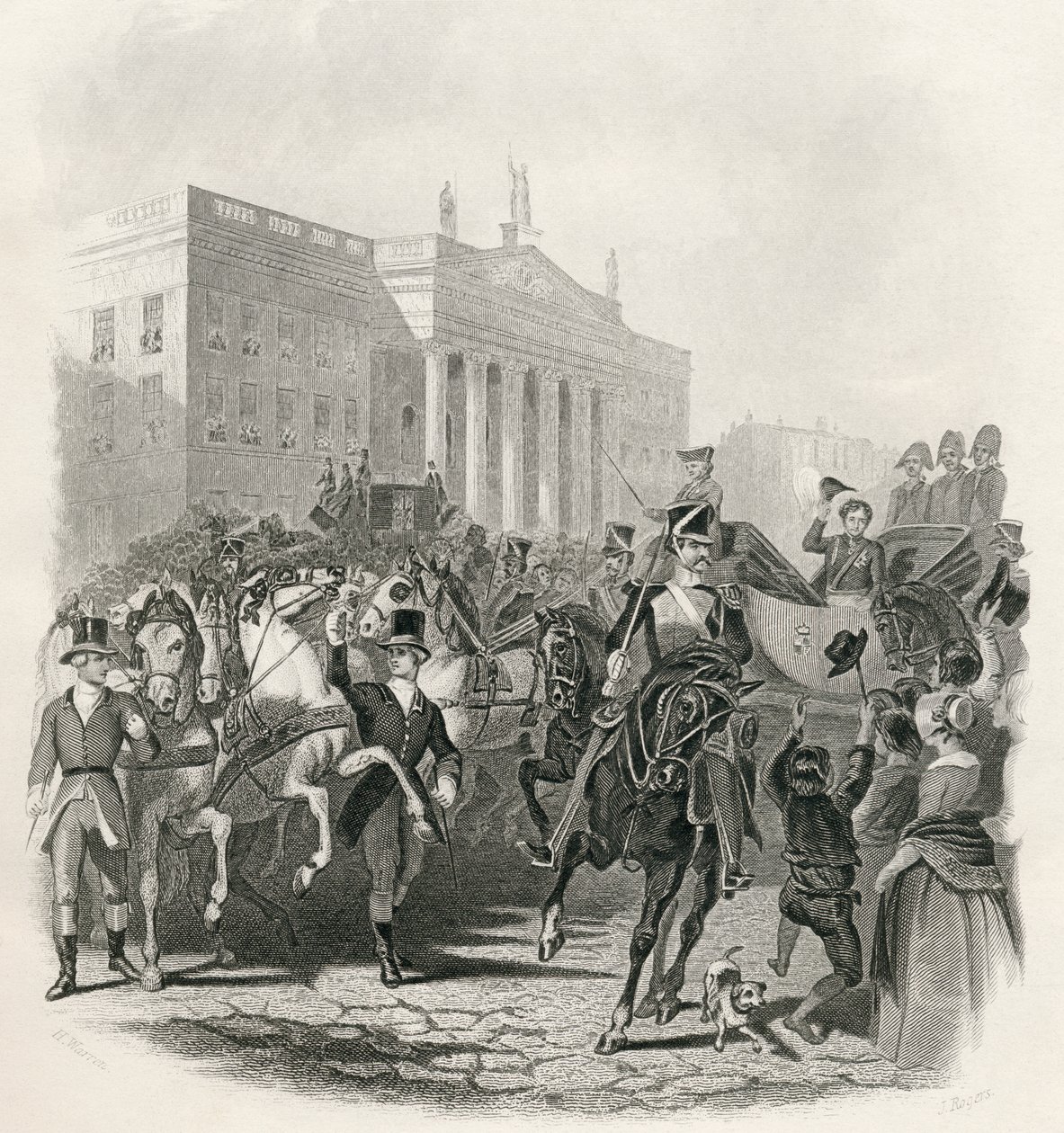 George IVs statsbesøk i Irland, 12. august 1821, fra 