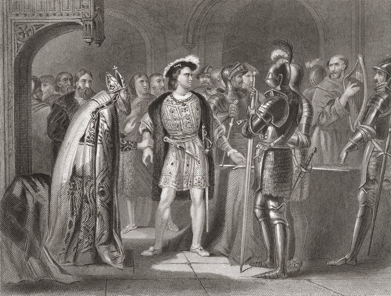 Lord Thomas Fitzgerald som ga avkall på sin troskap til Henry VIII i 1534, fra 