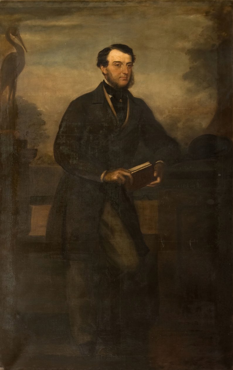 Portrett av Charles B Adderley 1st Lord Norton, 1865. av Henry Weigall