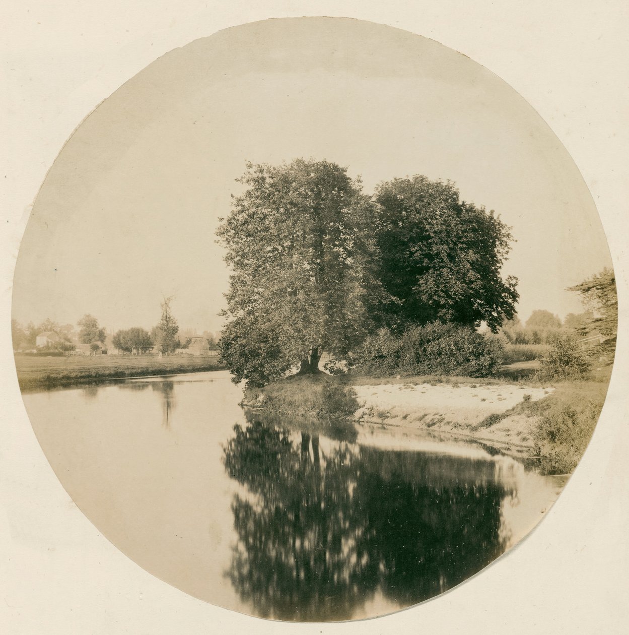Uten tittel [Themsen nær Weybridge], ca. 1856. av Henry White