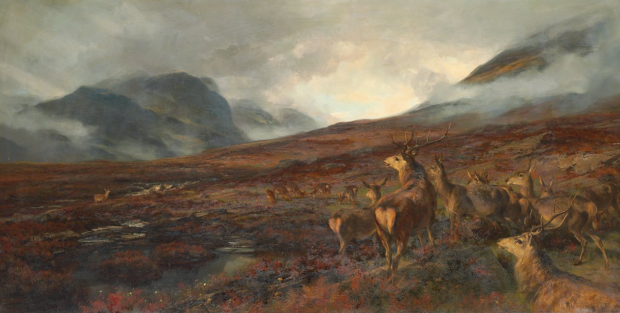 Tilnærmingen til Bealloch-na-Ba, Applecross av Henry William Banks Davis