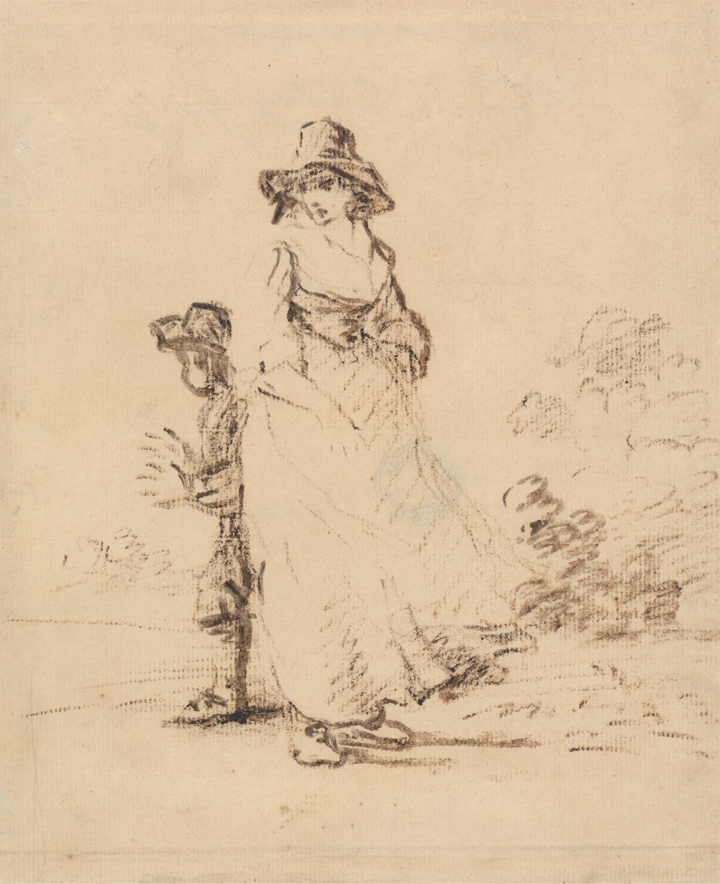 En landsgutt og jente av Henry William Bunbury