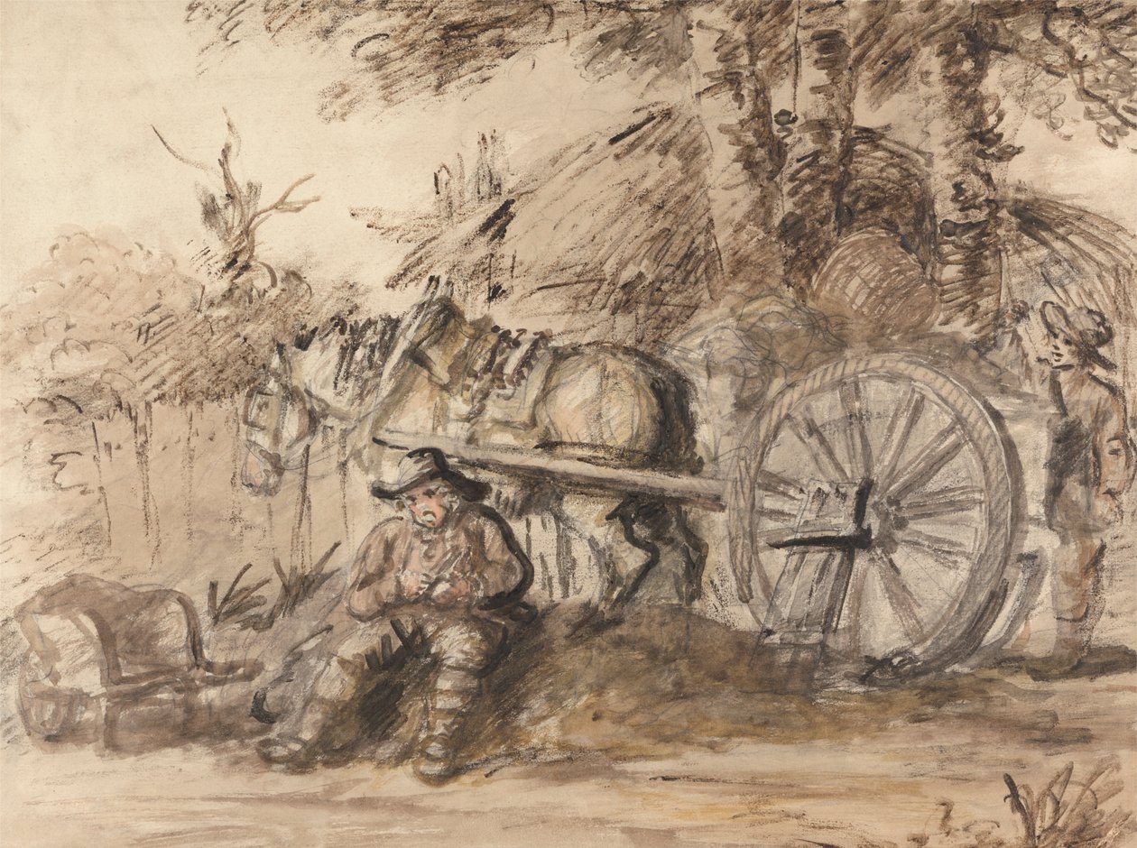 Carter fyller røret sitt av Henry William Bunbury