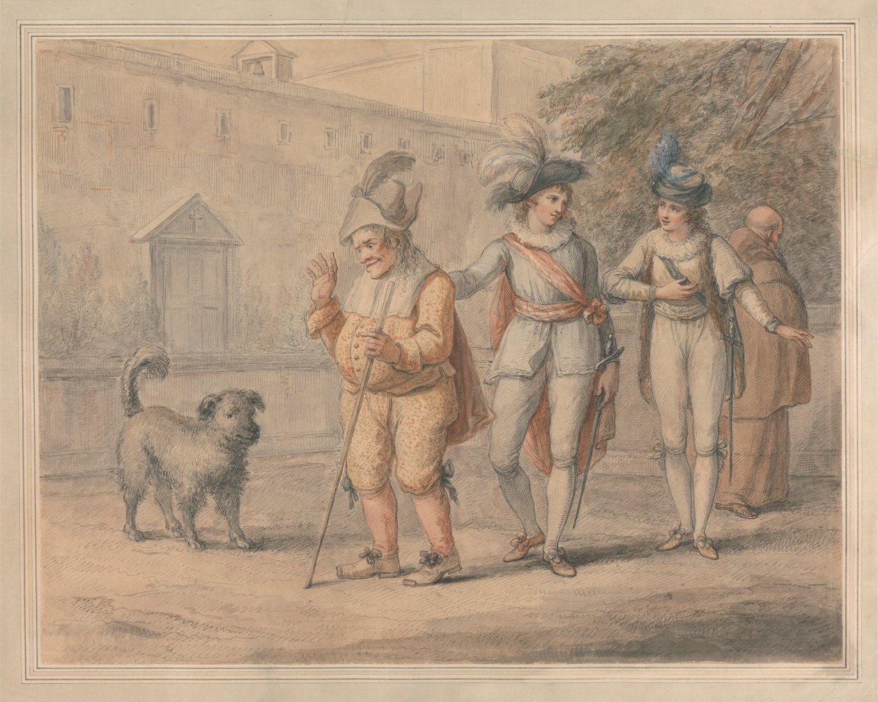 Launce lærer hunden krabbe av Henry William Bunbury