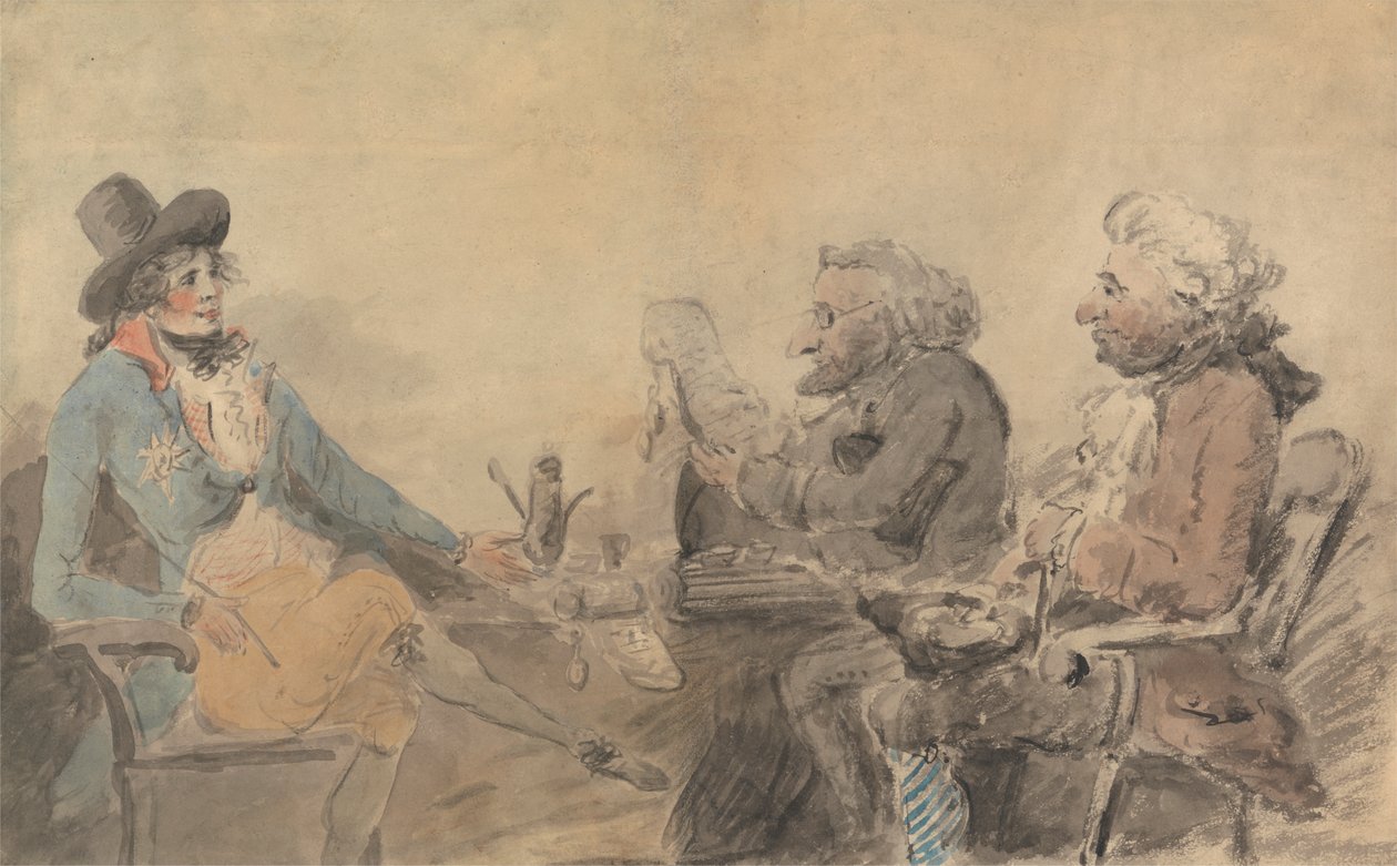 Prinsregenten og pengeutlånerne av Henry William Bunbury