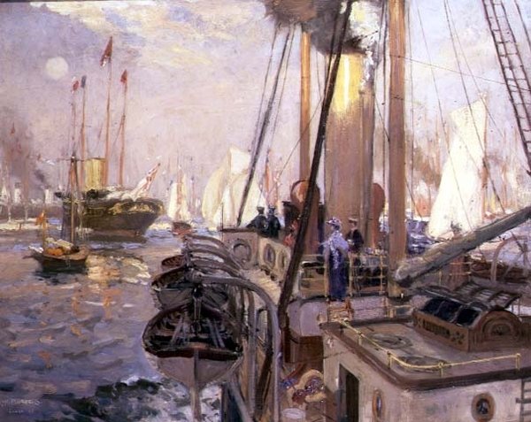 Kongeyachten "Victoria og Albert" av Henry William Burgess
