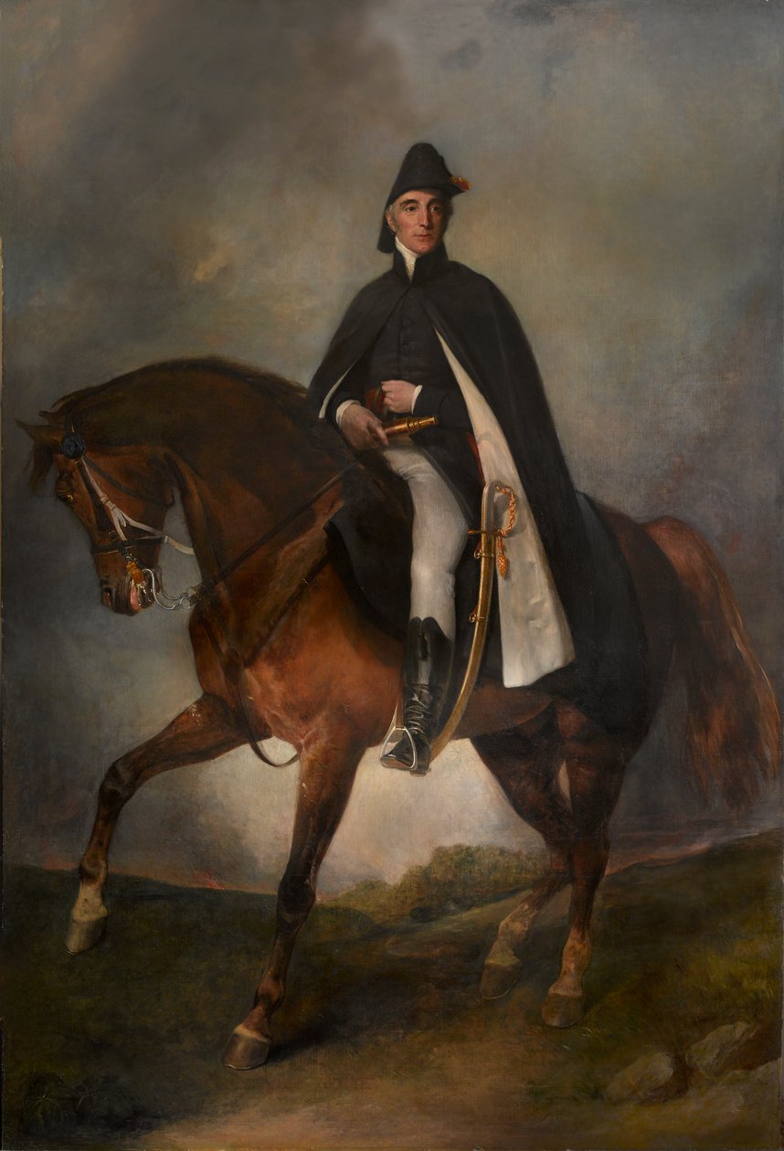 1st Duke of Wellington on Copenhagen (olje på lerret) av Henry William Pickersgill