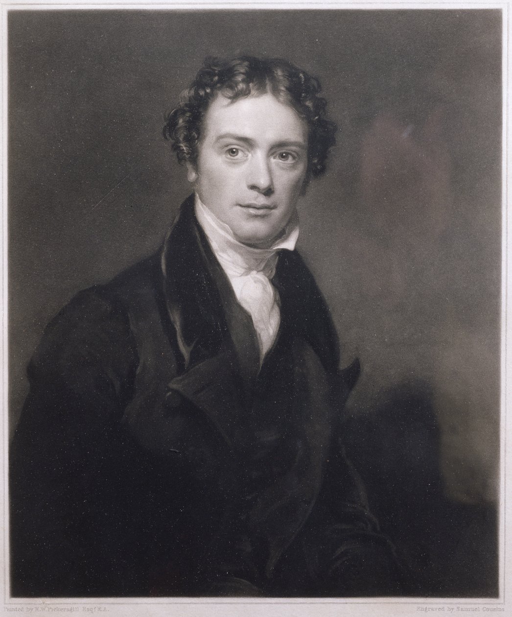 Portrett av Michael Faraday (1791-1867) gravert av Samuel Cousins (1801-87) 1830 av Henry William Pickersgill