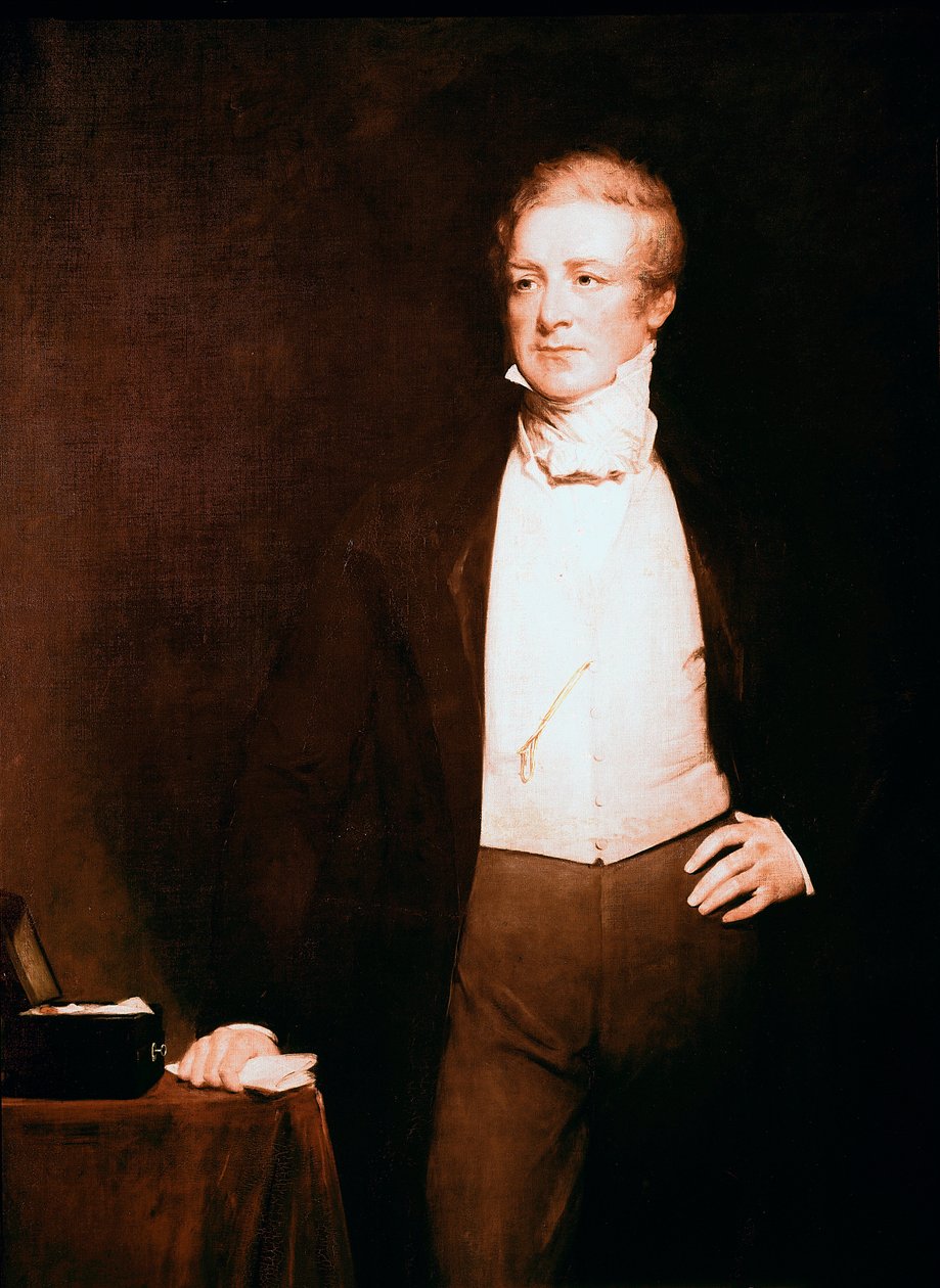 Portrett av Sir Robert Peel (1788-1850), politiker Maleri av Henry William Pickersgill (1782-1875) 1800-tallet 240,7 x 147 cm, London, National Portrait Gallery av Henry William Pickersgill
