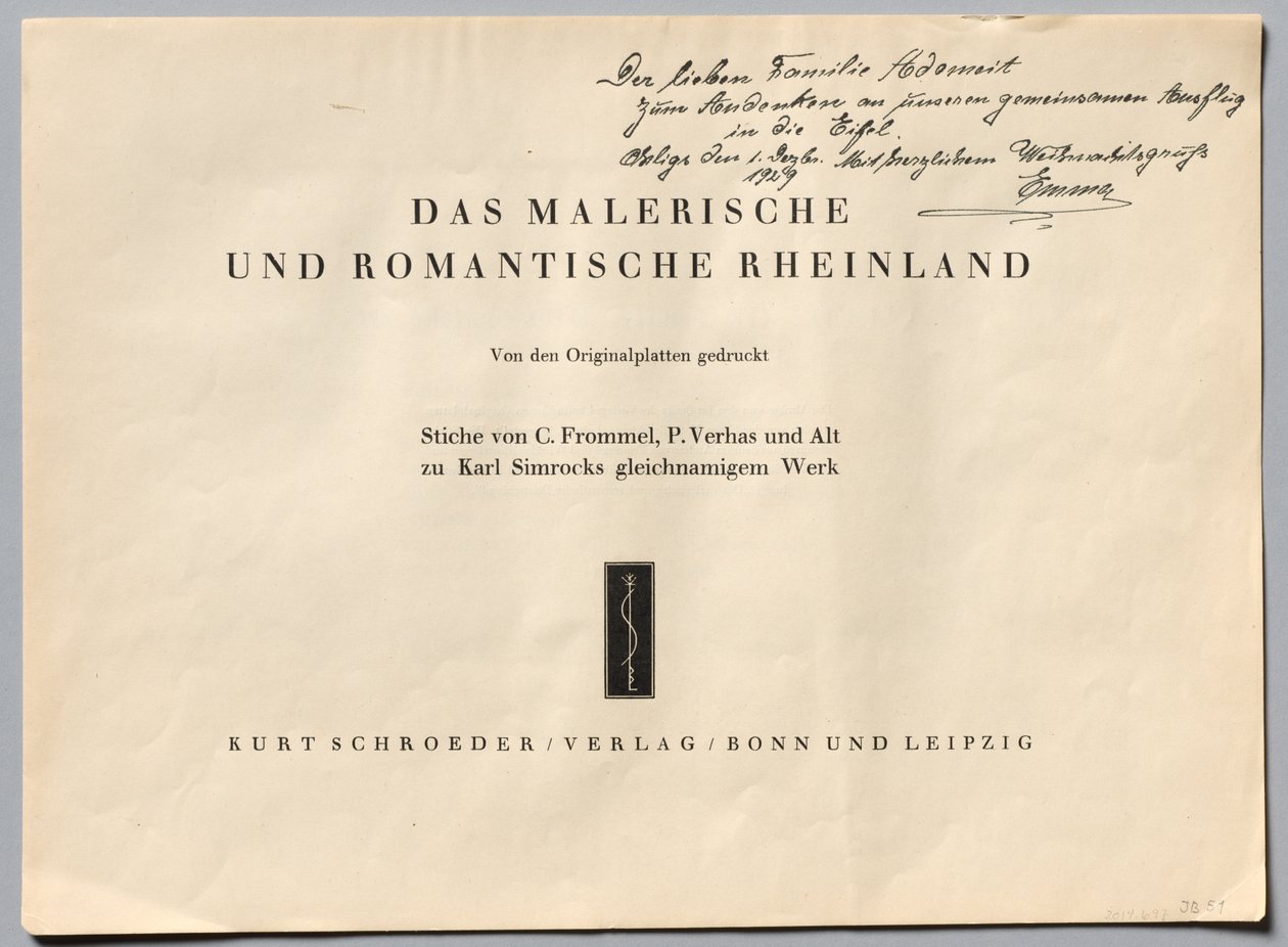 Det pittoreske og romantiske Rheinland, 1928. av Henry Winkles