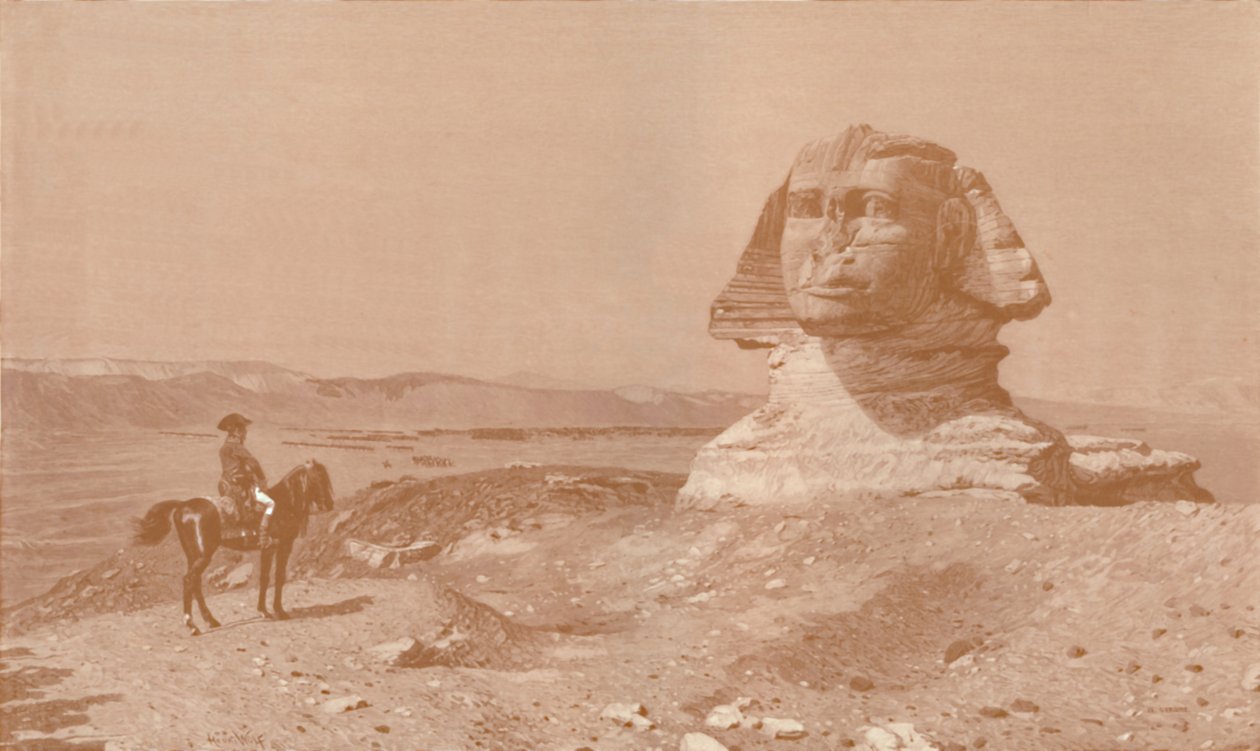 Bonaparte før sfinxen, 1886, 1896 av Henry Wolf