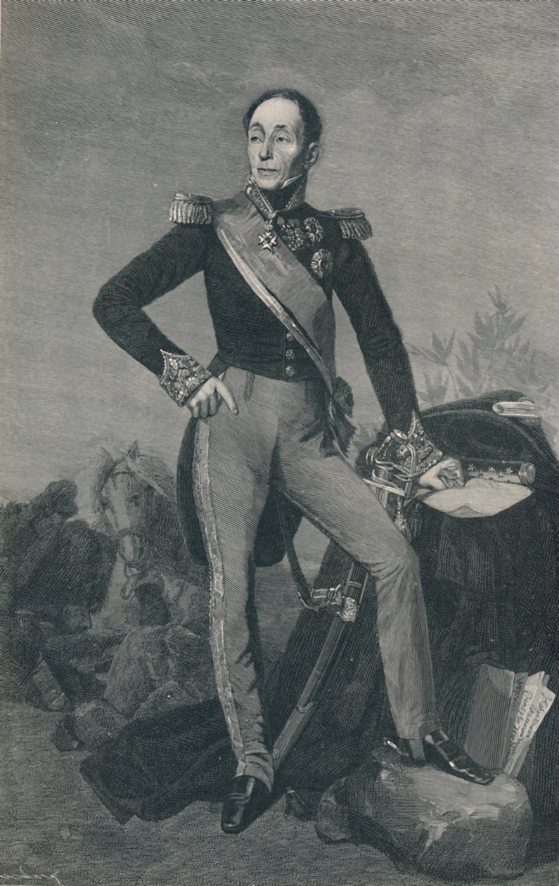 Marskalk Emmanuel, Marquis De Grouchy, c1834, 1896 av Henry Wolf