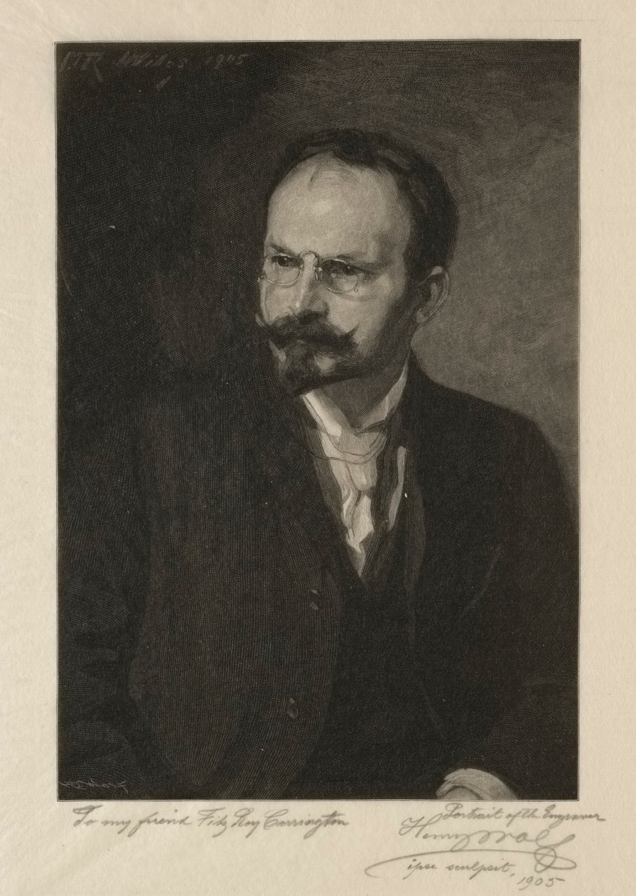 Selvportrett, 1905. av Henry Wolf