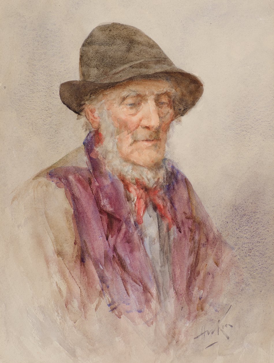 Old Hynd (akvarell) av Henry Wright Kerr