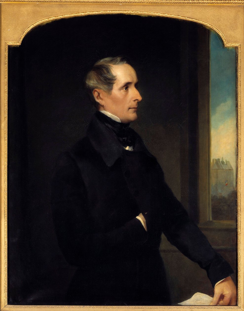 Portrett av Alphonse de Lamartine (1790-1869) poet og politiker Maleri av Henry Phillips (1820-1868) 1848 Søn. 1,17x0,9 m Paris, av Henry Wyndham Phillips