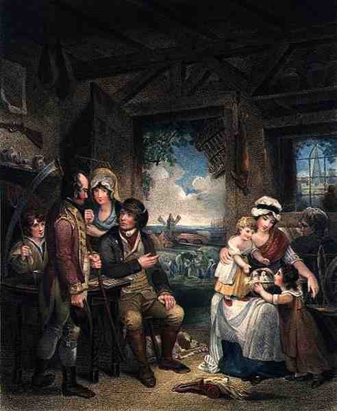 Peace, gravert av John Wessell (ca. 1760-1823), pub. av T. Simpson og Darling & Thompson, 1798 (stippgravering) (par 125538) av Henry (after) Singleton