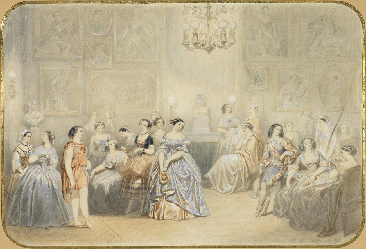 Élisa Rachel i foajeen til Comédie Française av Henry de Montault