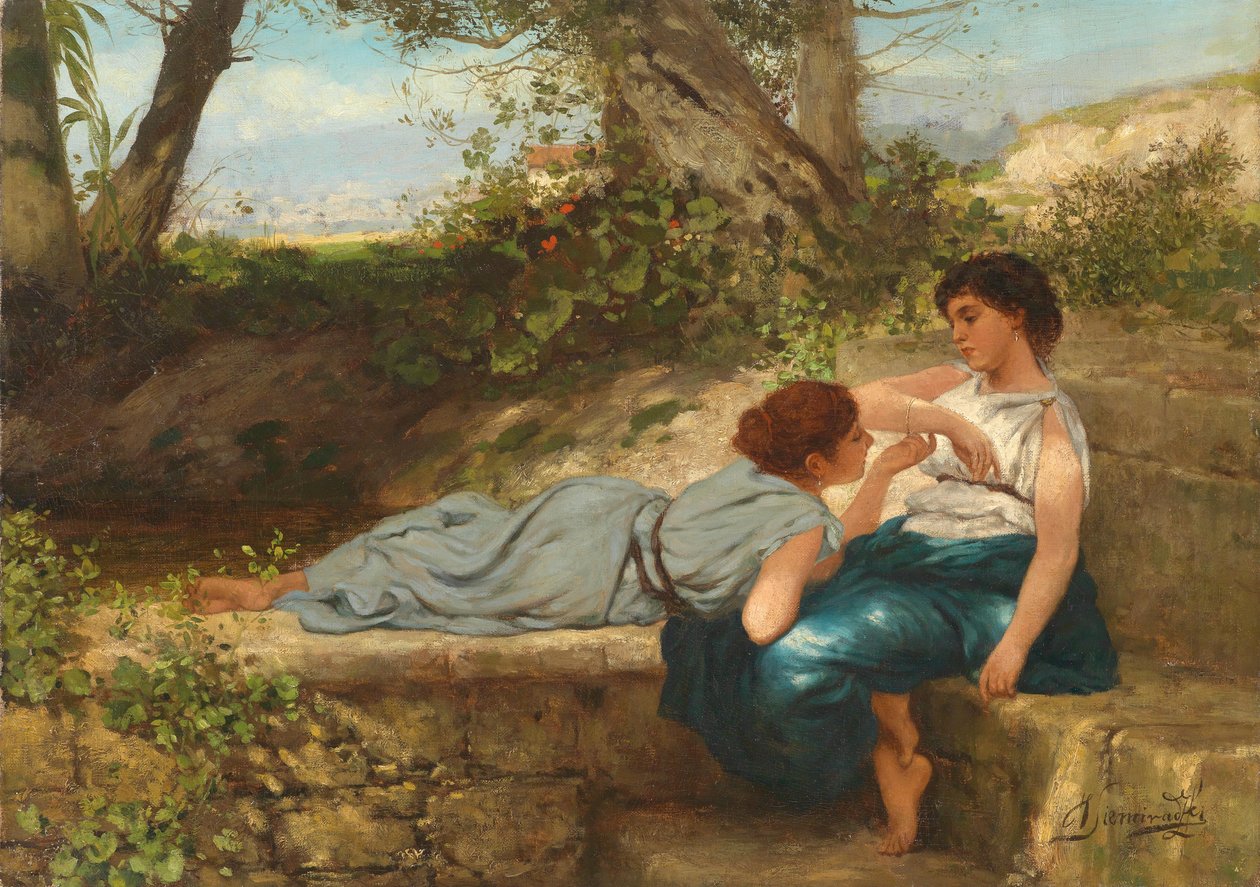 Samtalen (The New Bangle) av Henryk Siemiradzki
