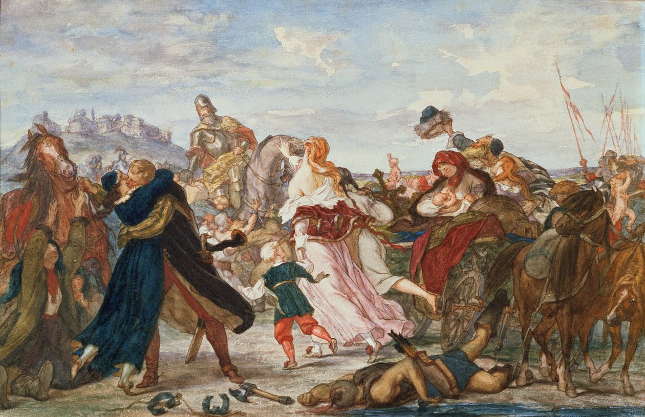 Hetman Koniecpolski frigjør fanger fra tartarene i 1624, 1875-76 av Henryk Hipolit Rodakowski