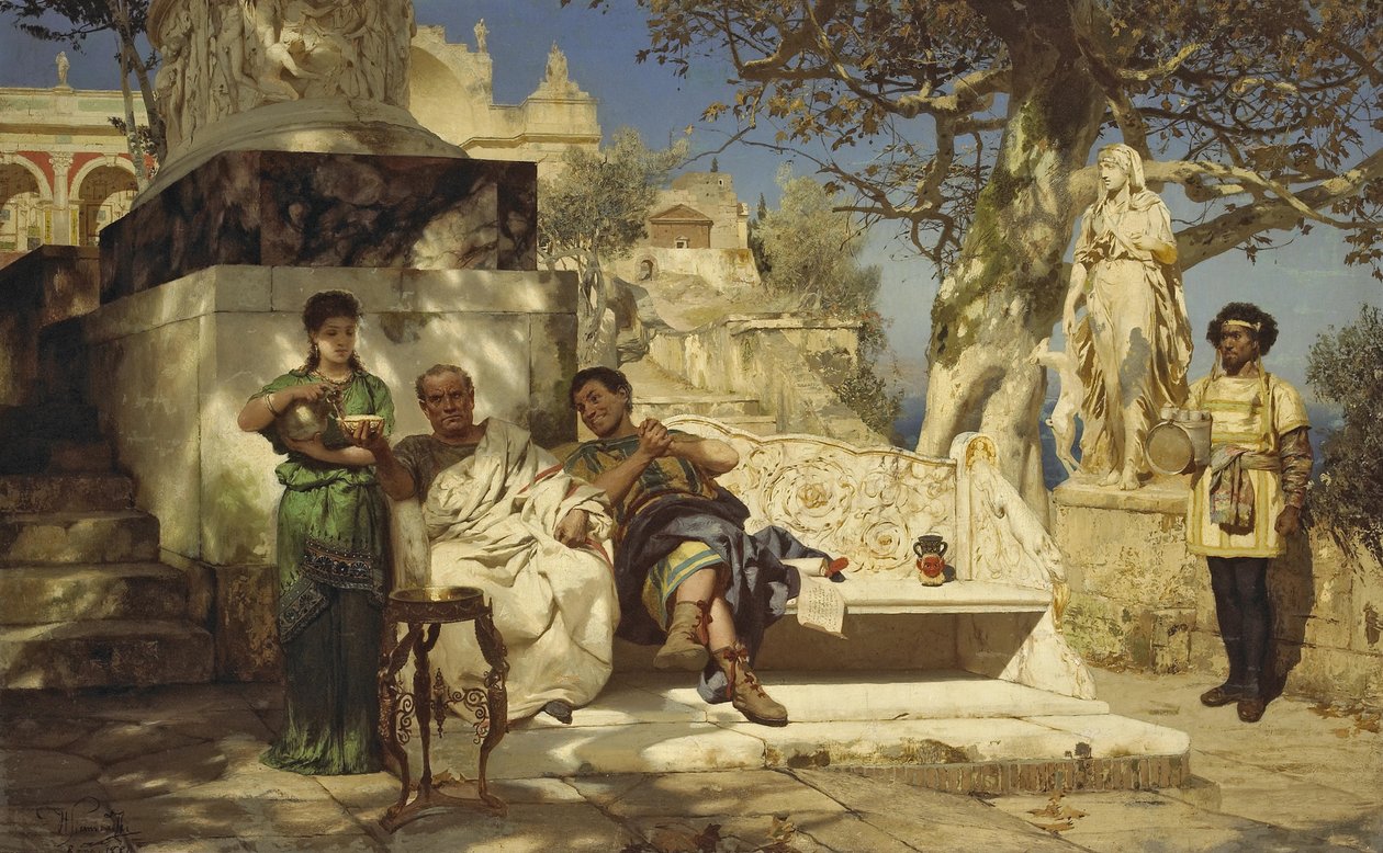 Patrisians siesta, 1881 av Henryk Siemiradzki