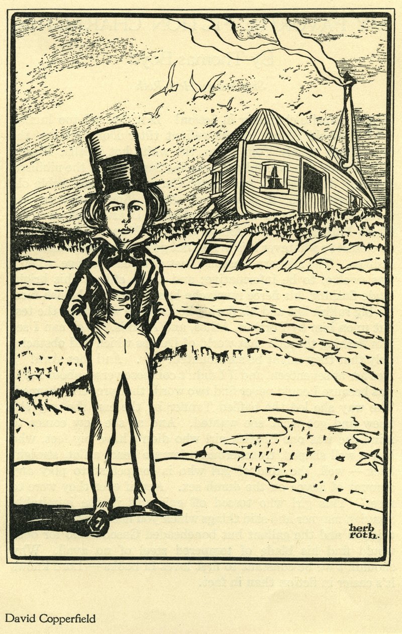 David Copperfield, fra Min favorittfiksjonskarakter av Thomas Boyd, i The Bookman av Herb Roth