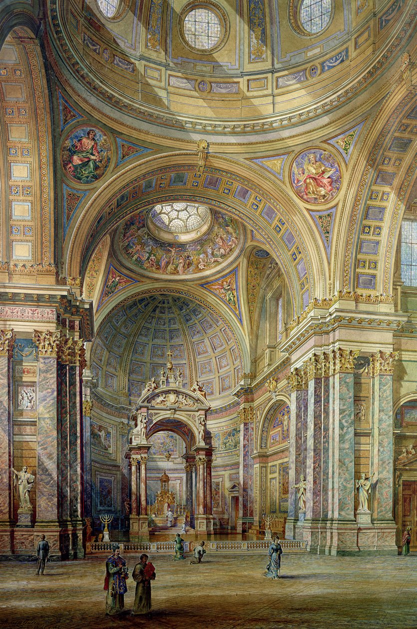 Innvendig utsikt over Brompton Oratory av Herbert A. Gribble