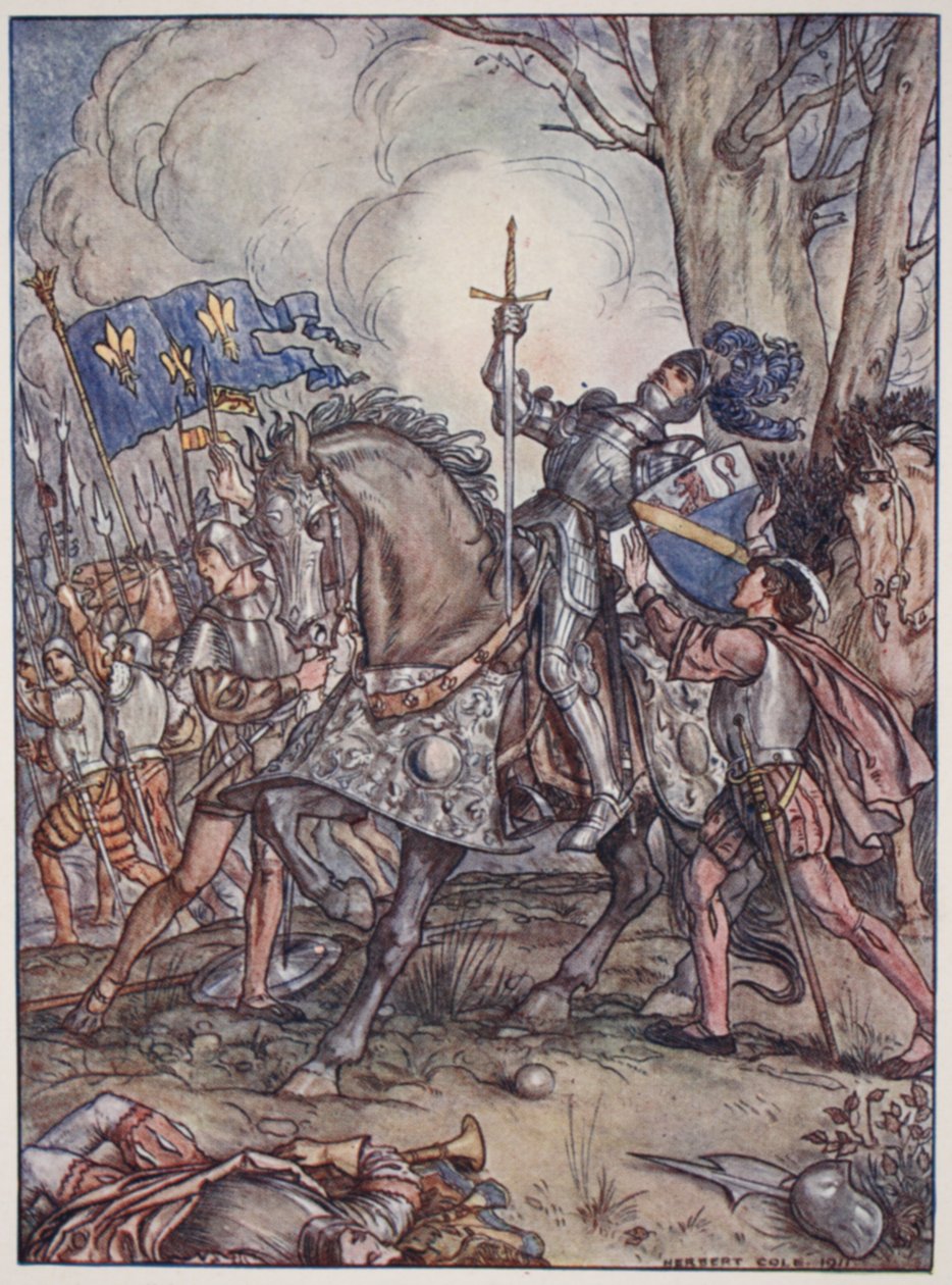 The death of Bayard, illustrasjon fra 