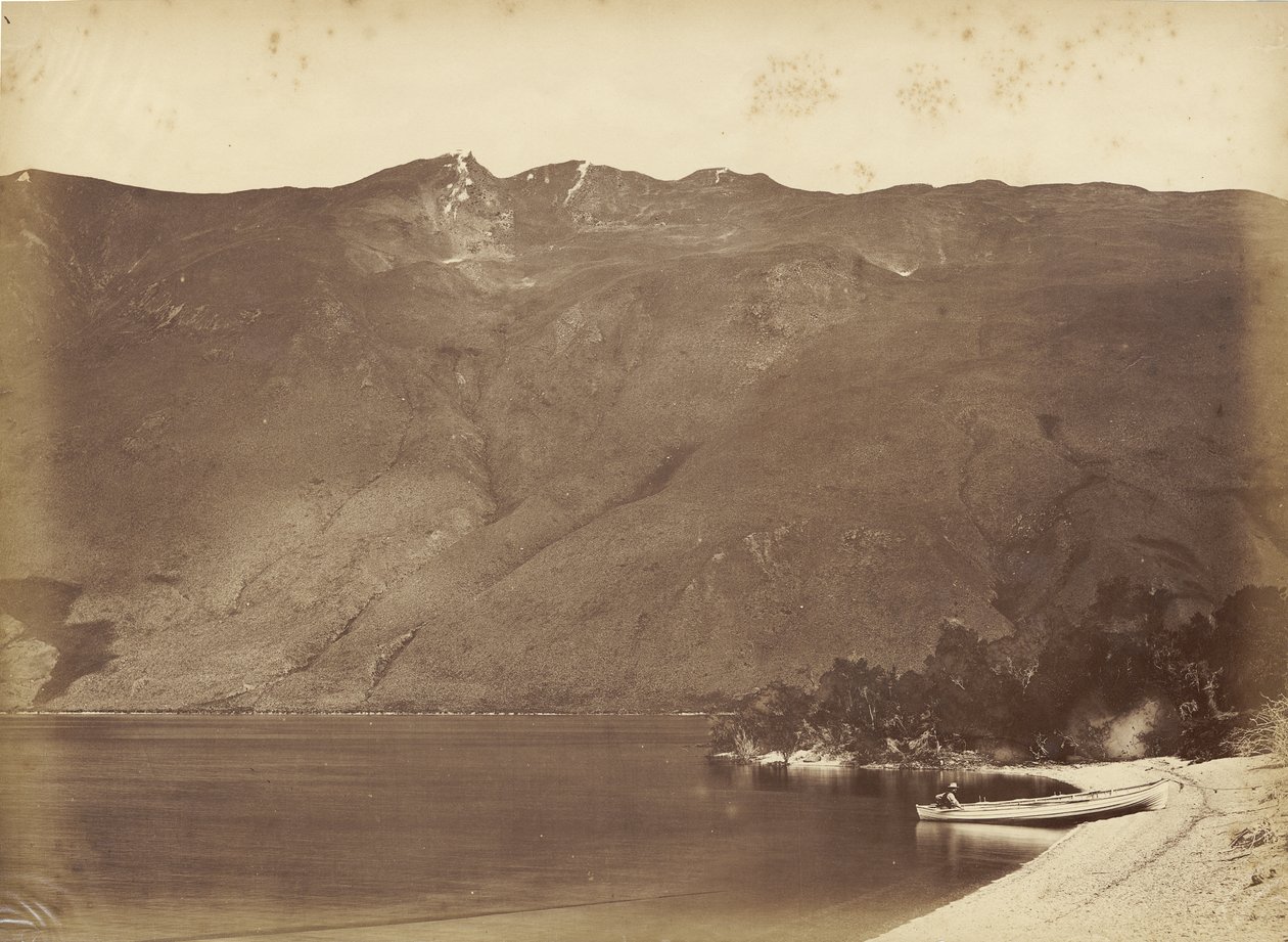 Fools Cap Peak, Wanaka, midten av 1870-tallet (albumtrykk) av Herbert Deveril