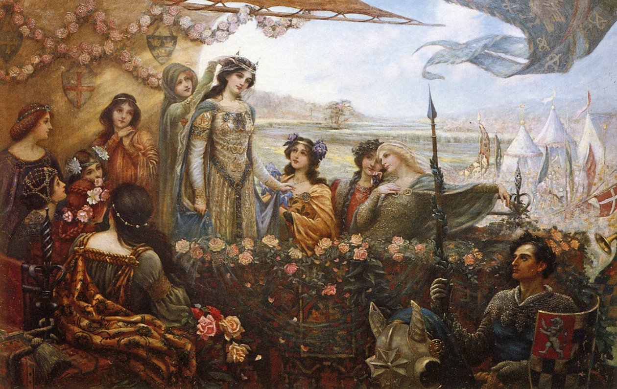 Lancelot og Guinevere av Herbert James Draper