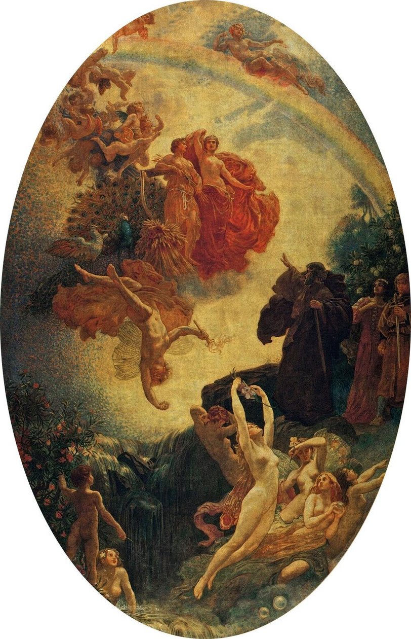 Prospero som innkaller nymfer og guder av Herbert James Draper