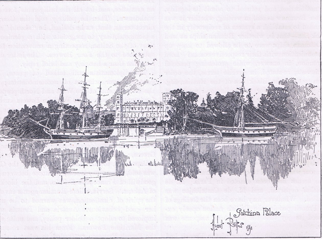 Gatchina-palasset, St. Petersburg av Herbert Railton