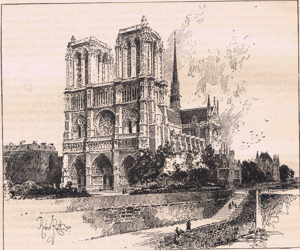 Notre Dame, Paris av Herbert Railton