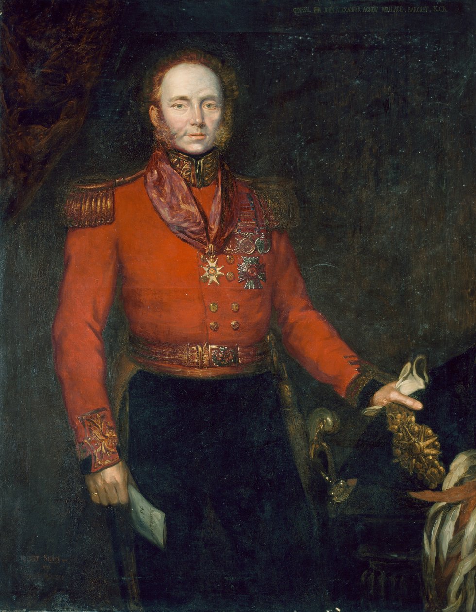 Generalmajor John Alexander Dunlop Agnew Wallace (ca. 1775-1857) 1835 av Herbert Sidney