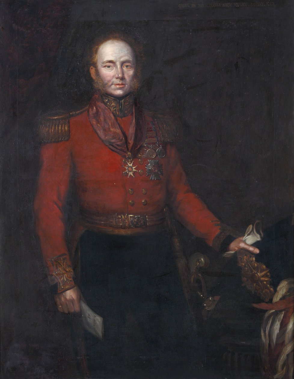 Generalmajor John Alexander Dunlop Agnew Wallace, ca. 1829 av Herbert Sidney