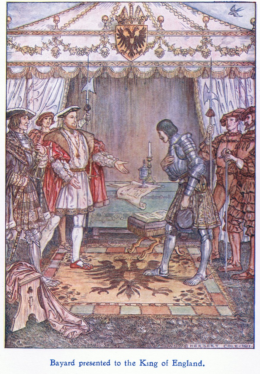 Bayard presentert for kongen av England (Henry VIII), 1938 av Herbert Cole