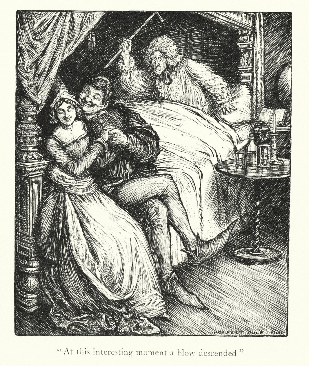 Ingoldsby-legender: Fruen Rohesia (lito) av Herbert Cole