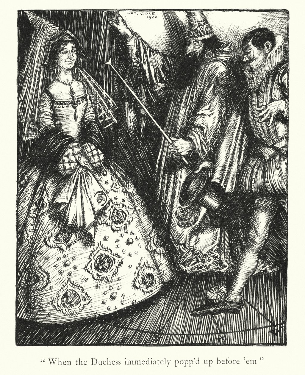 Ingoldsby-legender: Tragedien (litografi) av Herbert Cole