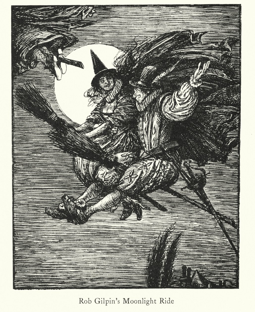 Ingoldsby-legender: Heksenes boltre seg (lito) av Herbert Cole