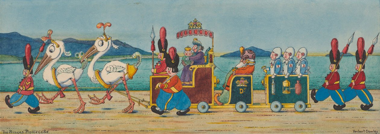Prinsens promenade, ca. 1910 av Herbert E. Crowley