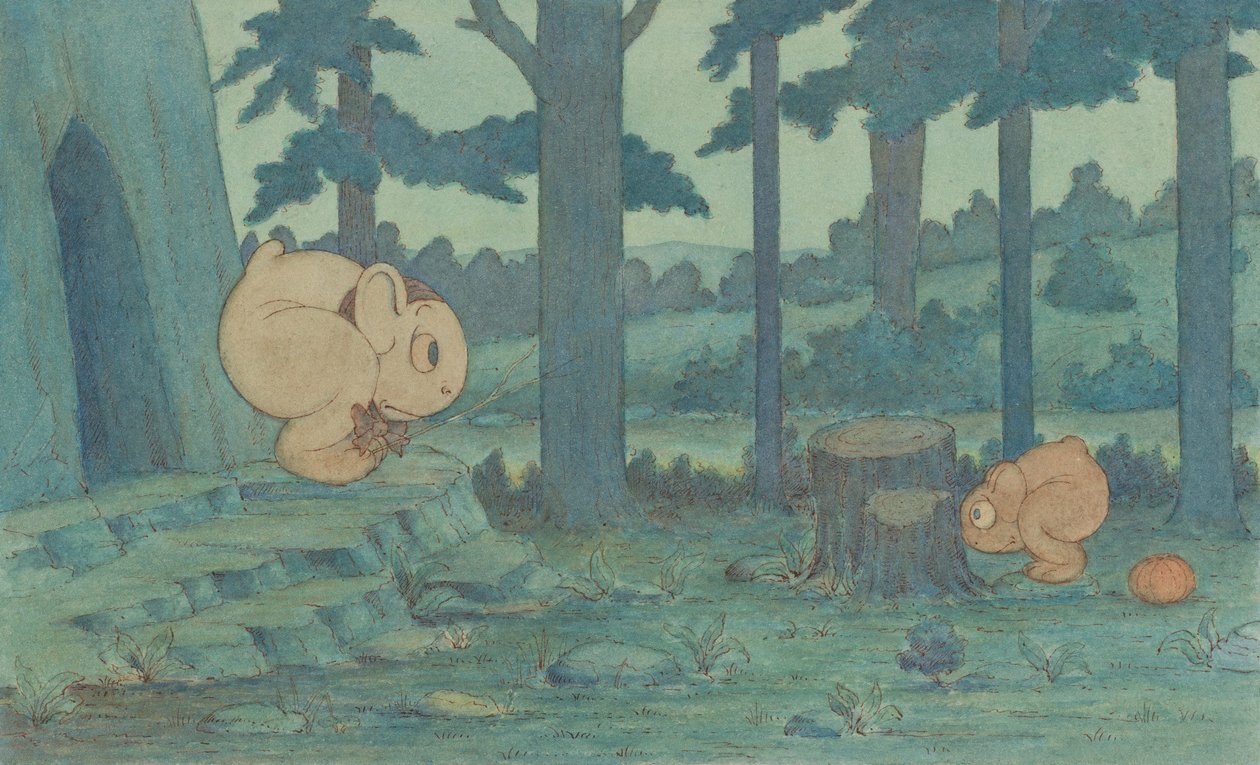 Wiggle Mye baby gjemmer seg for mamma, ca. 1910 av Herbert E. Crowley