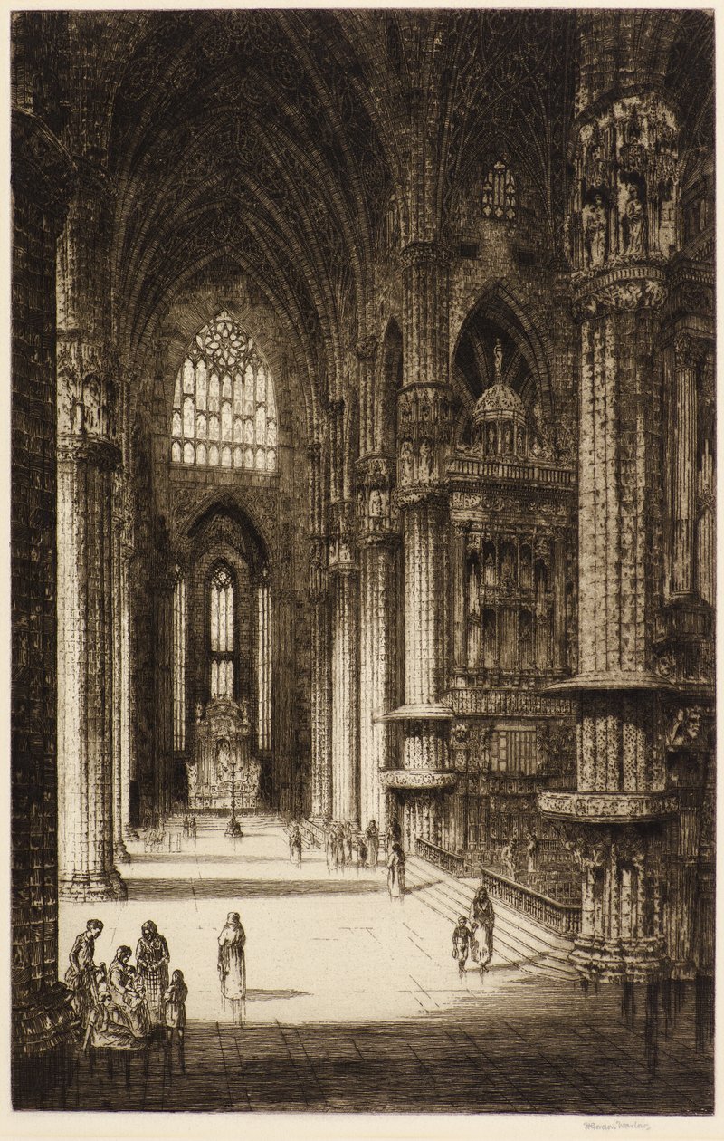 Kölnerdomen (radering) av Herbert Gordon Warlow