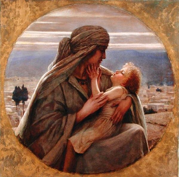 En kveld i Nasaret (olje på lerret) av Herbert Gustave Schmalz